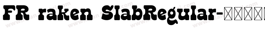 FR raken SlabRegular字体转换